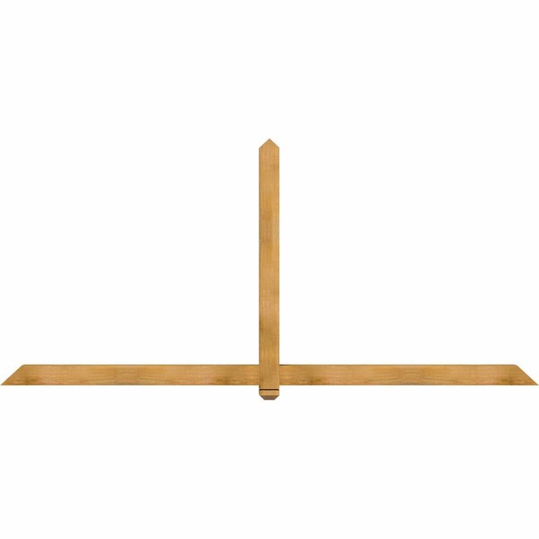 Ekena Millwork Eugene Rough Sawn Timber Gable Bracket, Western Red Cedar, 108"W x 49"H x 4"D x 4"F, 11/12 Pitch GBW108X49X0404EUG00RWR - main